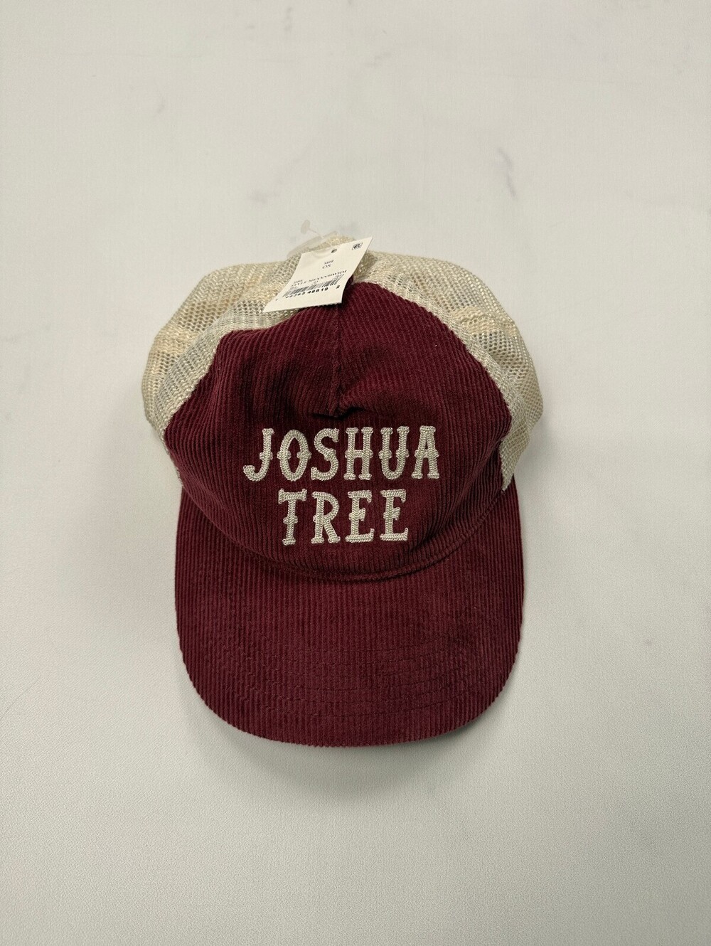 Mad Engine Joshua Tree Baseball Cap Burgundy Cream 2010s Retro - Mens NWT